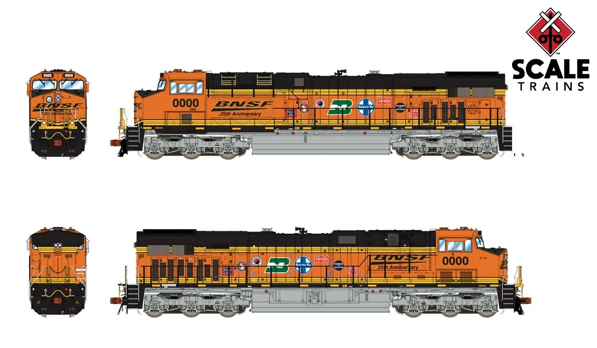 Fox Valley Models 10005 N Scale ES44AC "25th/Heritage III" BNSF 6075 2 Fox Valley Models 10005 N Scale ES44AC "25th/Heritage III" BNSF 6075 - Image 2