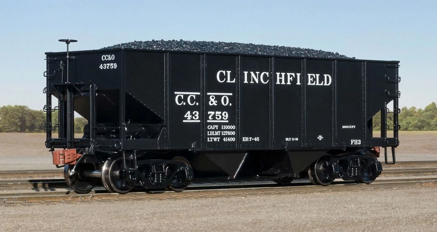 Fox Valley Models 15015 HO Scale USRA 55-Ton 2-Bay Open Hopper Clinchfield CRR/CC&O 44385 1 Fox Valley Models 15015 HO Scale USRA 55-Ton 2-Bay Open Hopper Clinchfield CRR/CC&O 44385