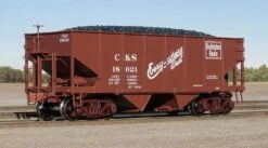 Fox Valley Models 15023 HO Scale USRA 55-Ton 2-Bay Open Hopper Burlington CBQ/C&S 18207