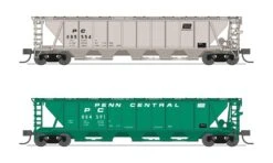 BLI (Broadway Limited Imports) 7257 N Scale H32 Covered Hopper Penn Central PC 2 Pack