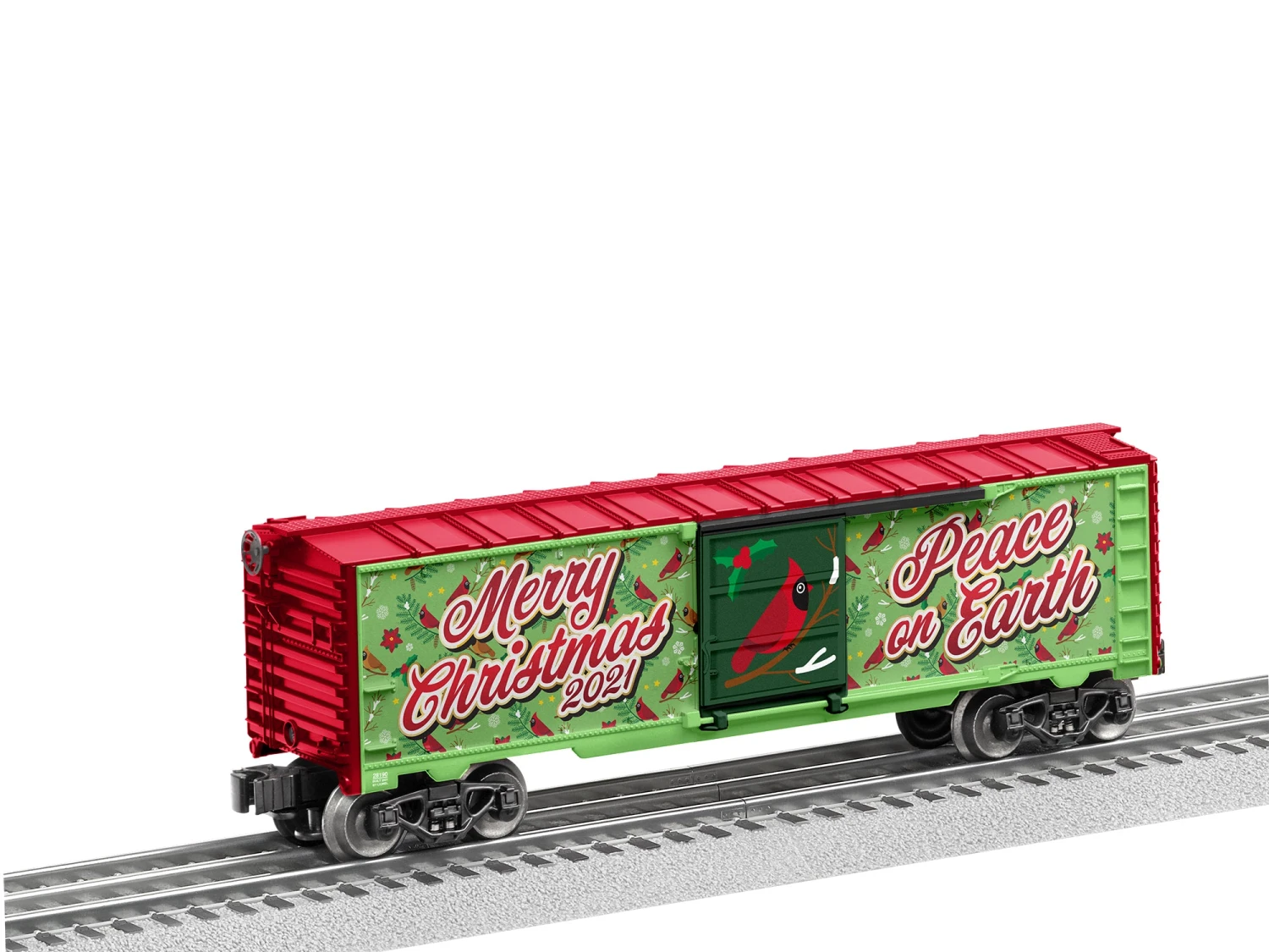 Lionel 2128190 O Gauge 2021 Christmas Boxcar 1 Lionel 2128190 O Gauge 2021 Christmas Boxcar