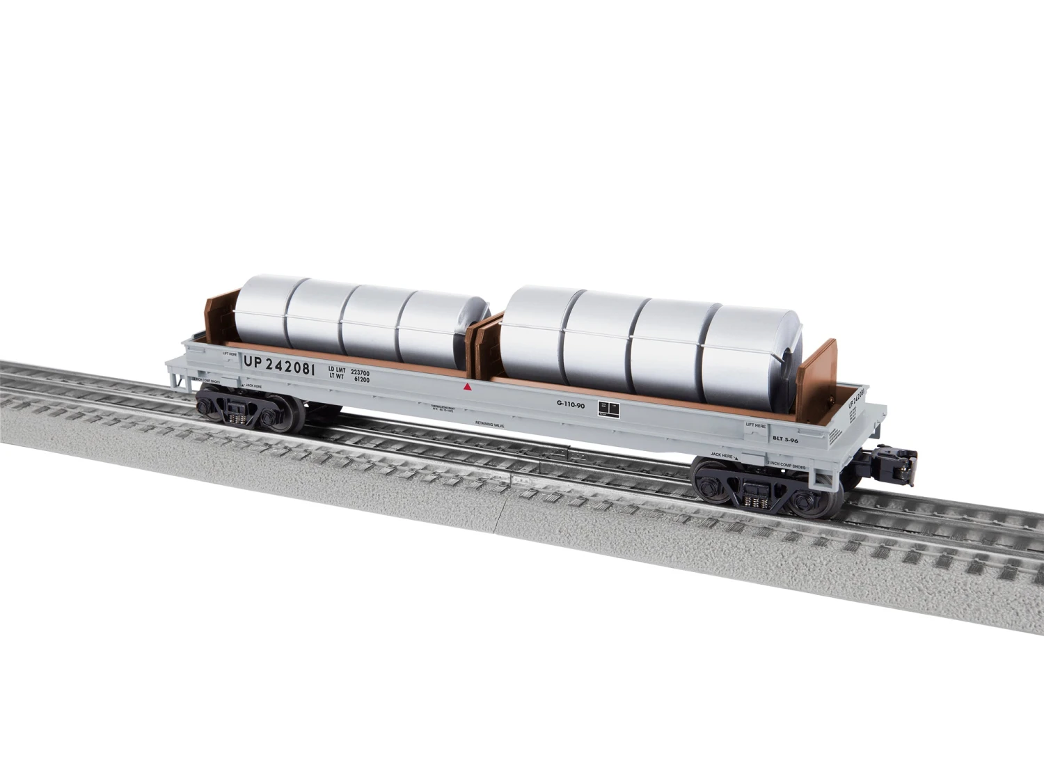 Lionel 2226501 O Scale Coil Car Union Pacific UP 242081 2 Lionel 2226501 O Scale Coil Car Union Pacific UP 242081 - Image 2