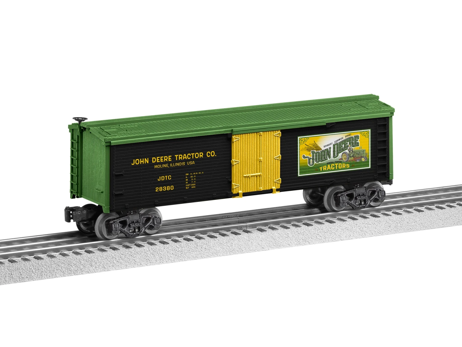 Lionel 2228380 O Gauge Reefer John Deere 1 Lionel 2228380 O Gauge Reefer John Deere