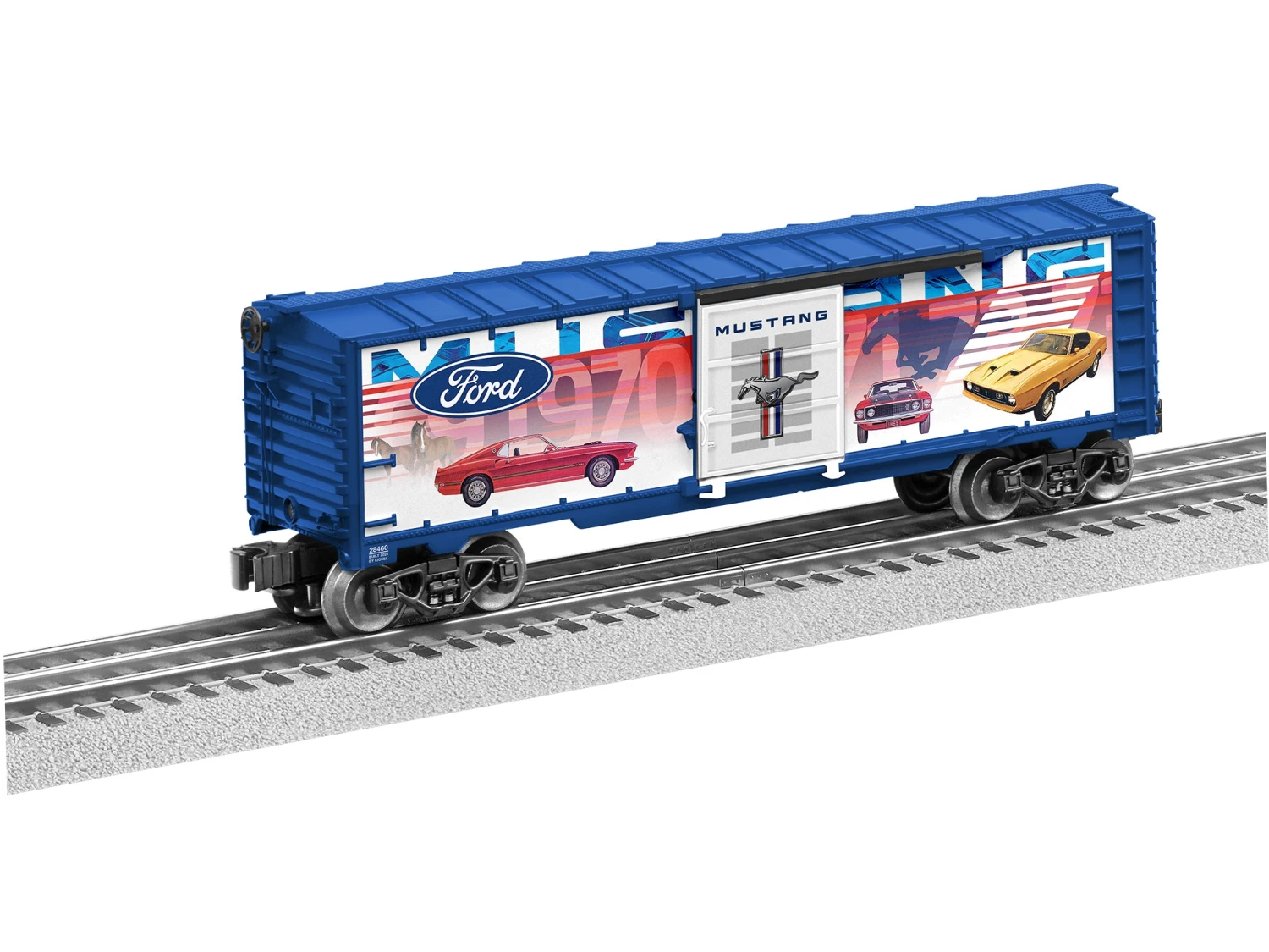 Lionel 2228460 O Gauge Ford Vintage Mustang Boxcar 1 Lionel 2228460 O Gauge Ford Vintage Mustang Boxcar