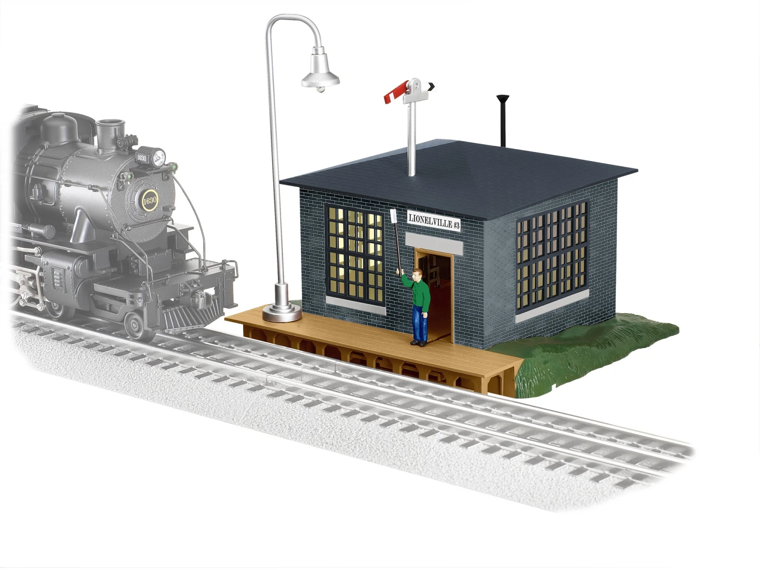 Lionel 2229030 O Gauge Train Orders Building (Plug-Expand-Play) 1 Lionel 2229030 O Gauge Train Orders Building (Plug-Expand-Play)