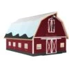 Lionel 2229120 O Gauge Christmas Barn With LED Lighted Interior And Exterior String Lights