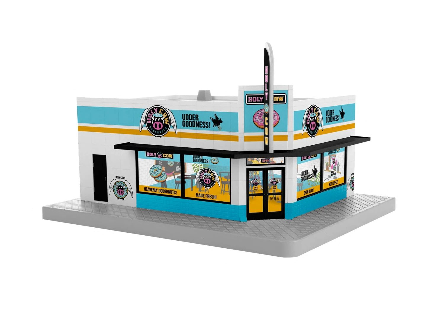 Lionel 2229180 O Gauge HOLY COWDonuts & Coffee Shop (Plug-Expand-Play) 1 Lionel 2229180 O Gauge HOLY COWDonuts & Coffee Shop (Plug-Expand-Play)