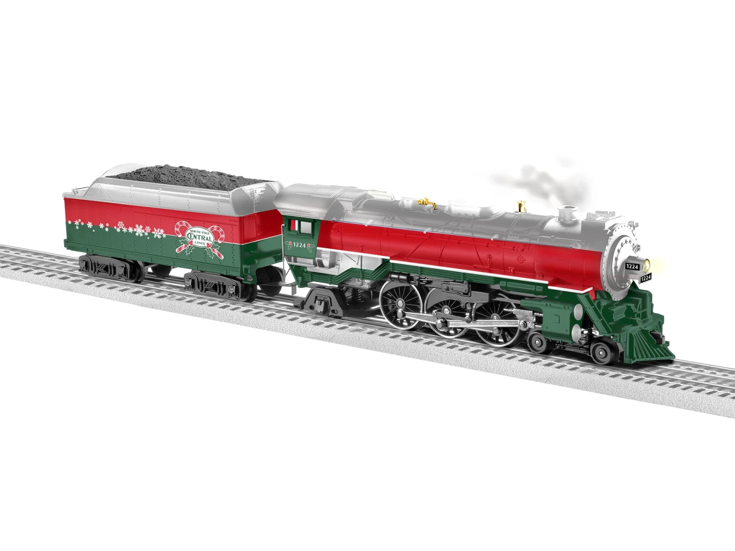 Lionel 2232140 O Gauge LionChief 2.0 4-6-2 Pacific Steam Loco North Pole Central 1224 1 Lionel 2232140 O Gauge LionChief 2.0 4-6-2 Pacific Steam Loco North Pole Central 1224