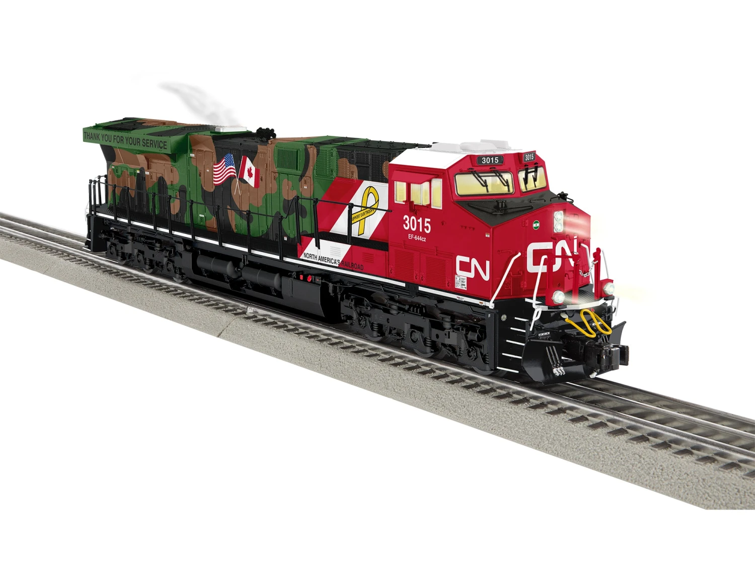 Lionel 2233492 O Scale LEGACY GE ES44AC GEVo Canadian National Veterans CN 3233 BTO 1 Lionel 2233492 O Scale LEGACY GE ES44AC GEVo Canadian National Veterans CN 3233 BTO