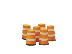 Lionel 6-32922 O Gauge Highway Construction Barrel 6 Pack