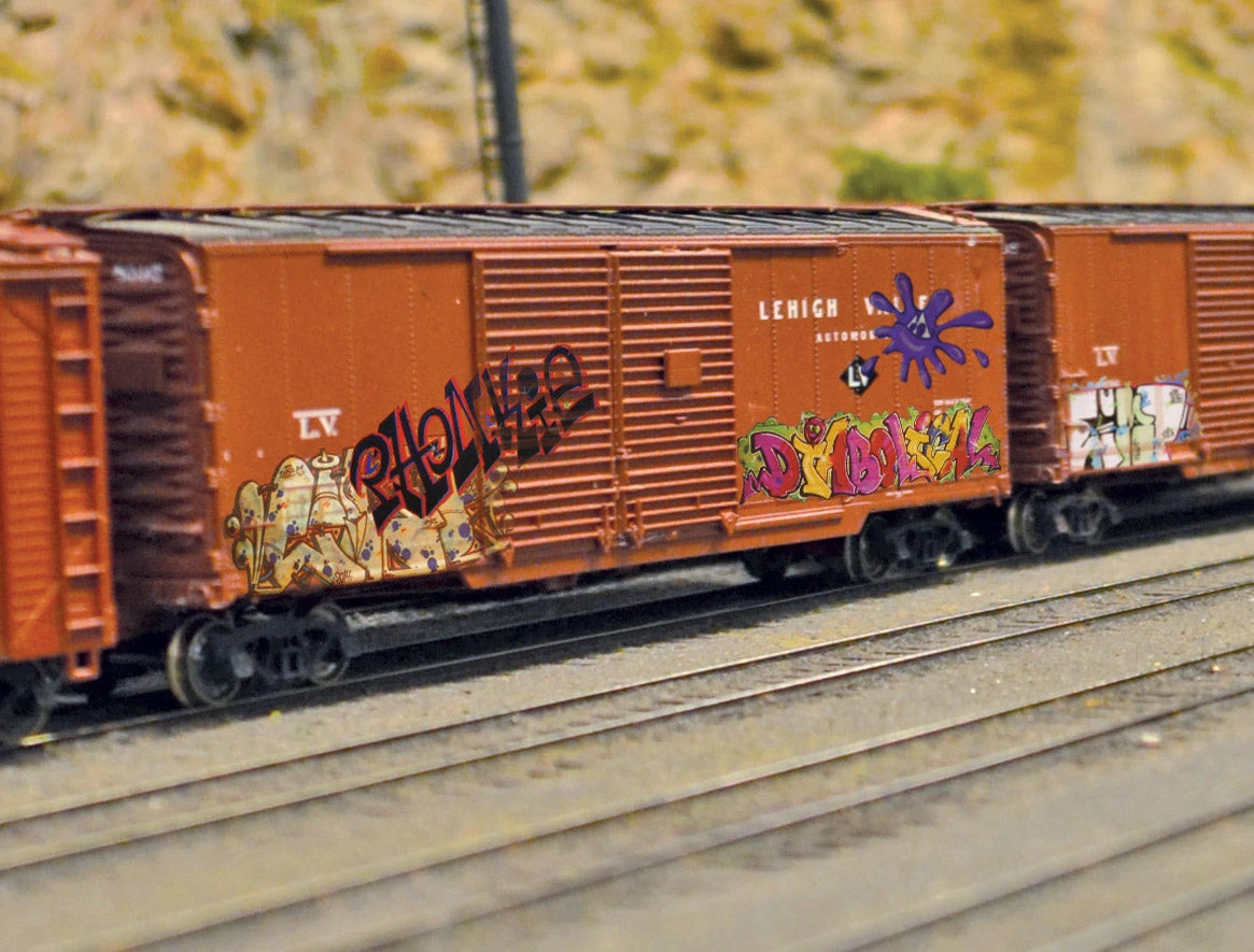 Micro-Mark 88568 Multi Scale Railroad Graffiti Decal Set 1 Micro-Mark 88568 Multi Scale Railroad Graffiti Decal Set