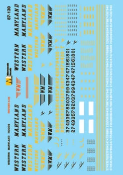 Microscale 87-130 HO Scale Western Maryland WM Hood Diesels