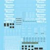 Microscale Decals 87-227 HO Scale Southern Pacific & Cotton Belt Cabooses