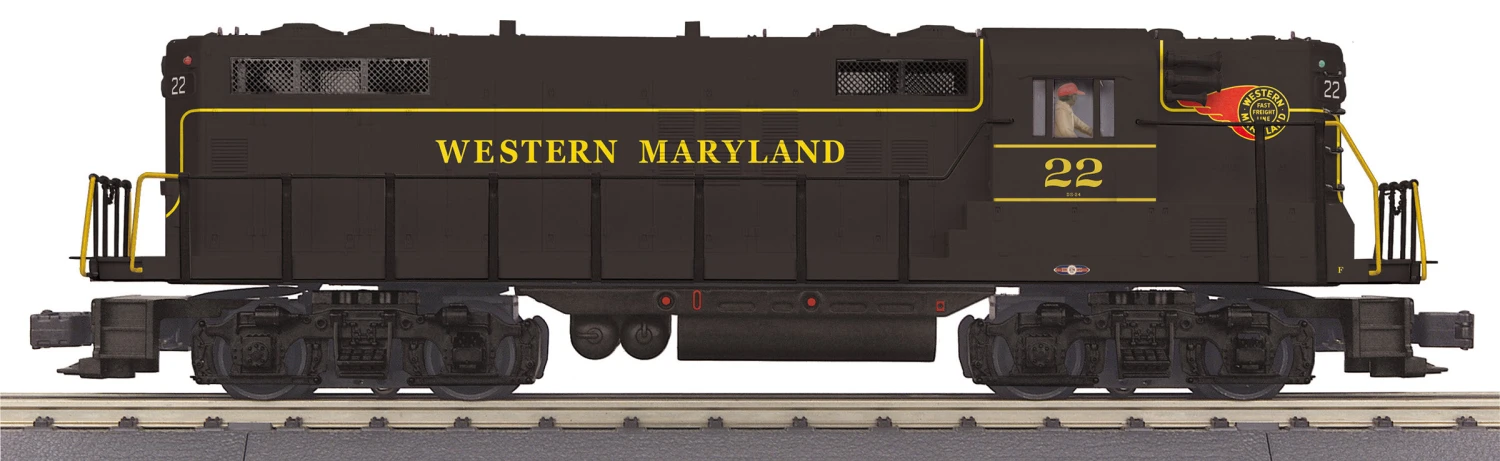 MTH Premier 20-21745-1 O Scale EMD GP7 Diesel Western Maryland WM 22 With PS3 1 MTH Premier 20-21745-1 O Scale EMD GP7 Diesel Western Maryland WM 22 With PS3