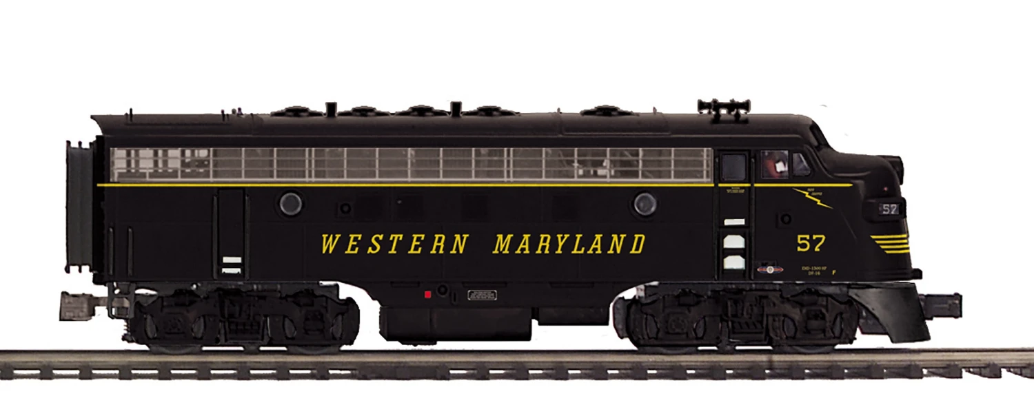 MTH Premier 20-21804-4 O Scale EMD F7A Diesel Western Maryland WM 57 (Non-Powered) 1 MTH Premier 20-21804-4 O Scale EMD F7A Diesel Western Maryland WM 57 (Non-Powered)