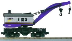 MTH 30-7928 O Gauge RailKing Crane Car 1999 MTH Club - NOS