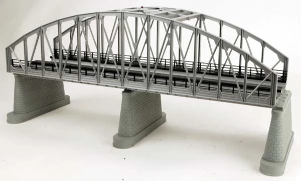 MTH 40-1123 O Gauge RealTrax Double Track Steel Arch Bridge - Silver 1 MTH 40-1123 O Gauge RealTrax Double Track Steel Arch Bridge - Silver
