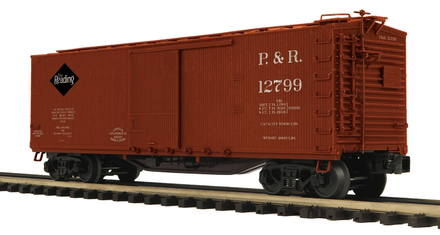 MTH Premier 20-99326 O Scale 40' USRA Double Sheathed Boxcar Philadelphia & Reading P&R 1 MTH Premier 20-99326 O Scale 40' USRA Double Sheathed Boxcar Philadelphia & Reading P&R