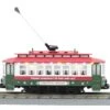 MTH RailKing 30-5214 O Gauge Bump-N-Go Trolley With LED Lights Christmas