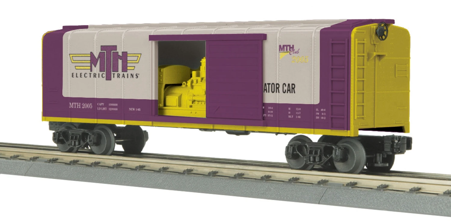MTH RailKing 30-74223 O Gauge Rounded Roof Box Car Generator MTH Club - NOS 1 MTH RailKing 30-74223 O Gauge Rounded Roof Box Car Generator MTH Club - NOS