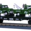 MTH Railking 30-7615 O Gauge Flatcar With MTH Service Center Wreckers - NOS