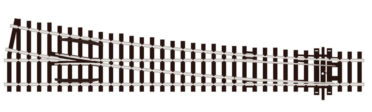 Peco SL89 HO Scale Code 100 Track Insulfrog Large Left-Hand Turnout 1 Peco SL89 HO Scale Code 100 Track Insulfrog Large Left-Hand Turnout