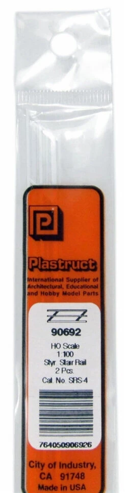Plastruct Model Parts 90692 SRS-4 HO Scale Stair Rail (2 Pack)
