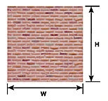 Plastruct Model Parts 91606 O Scale Rough Bricks (2 Pack)