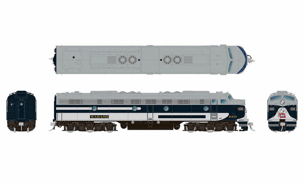 Rapido 028568 HO Scale EMD E8A Wabash 1005 With DCC And Sound 2 Rapido 028568 HO Scale EMD E8A Wabash 1005 With DCC And Sound - Image 2