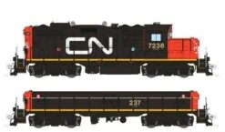 Rapido 041014 HO Scale GP9rm Mother + Slug Canadian National "Early" CN 7236/237