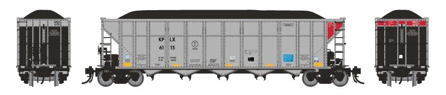 Rapido 169015 HO Scale AutoFlood III RD Coal Hopper KPLX 6 Pack 2 Rapido 169015 HO Scale AutoFlood III RD Coal Hopper KPLX 6 Pack - Image 2