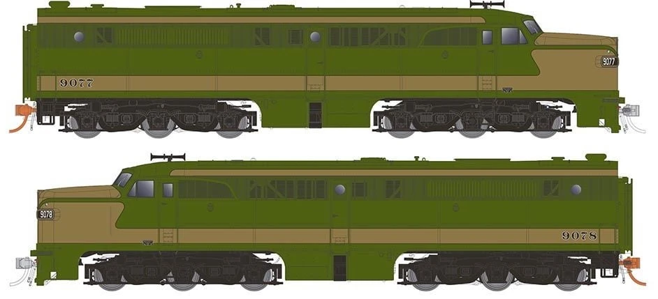 Rapido 23544 HO Scale ALCo PA-1 / PB-1 Canadian National CN Demonstrator 9077/9078 DCC And Sound 1 Rapido 23544 HO Scale ALCo PA-1 / PB-1 Canadian National CN Demonstrator 9077/9078 DCC And Sound