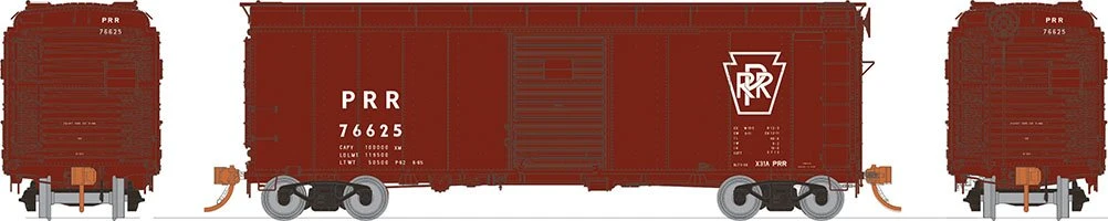 Rapido Trains 123005A HO Scale X31A Single Door Boxcar Plain Keystone Pennsylvania PRR # Varies 2 Rapido Trains 123005A HO Scale X31A Single Door Boxcar Plain Keystone Pennsylvania PRR # Varies - Image 2