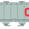 Rapido Trains 127001 HO Scale 3800 Cylindrical Hopper Canadian National With Red CN Car # Varies