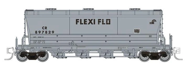 Rapido Trains 533006A N Scale PD3500 Flexi Flo Covered Hopper Conrail (Repaint) CR # Varies 1 Rapido Trains 533006A N Scale PD3500 Flexi Flo Covered Hopper Conrail (Repaint) CR # Varies