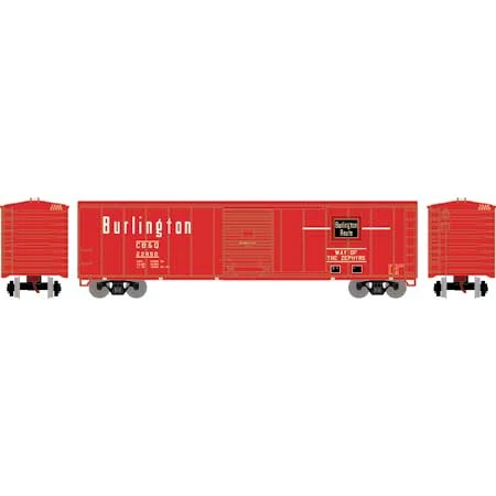 Athearn Roundhouse 15094 HO Scale 50' PS-1 Single Sliding Door Boxcar Burlington CB&Q 22850 2 Athearn Roundhouse 15094 HO Scale 50' PS-1 Single Sliding Door Boxcar Burlington CB&Q 22850 - Image 2