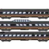 Roundhouse 79127 HO Scale Streamlined Passenger 3 Car Set Kansas City Southern