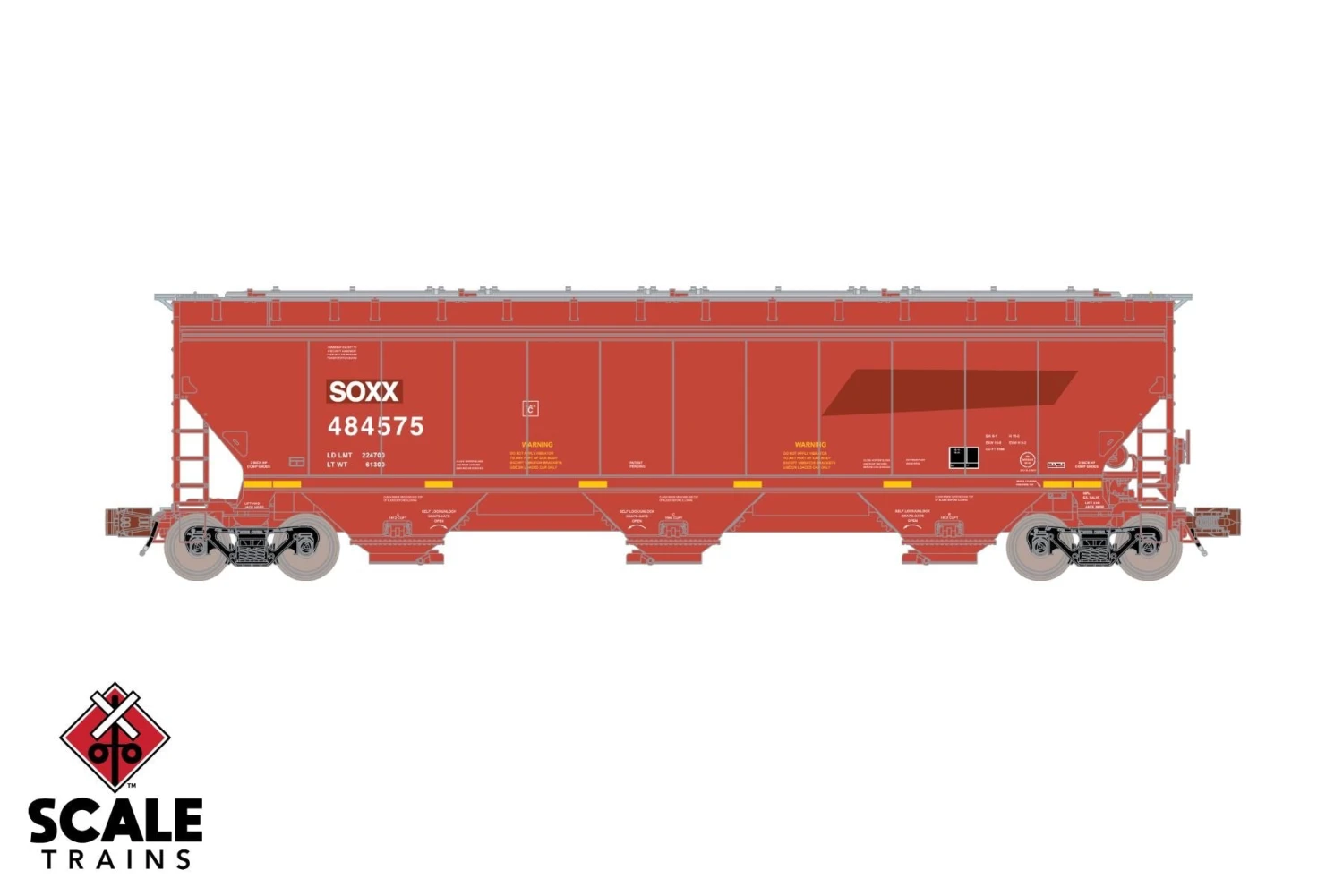 ScaleTrains 33262 Rivet N Scale Gunderson 5188 Covered Hopper Ex-BNSF SOXX 484575 2 ScaleTrains 33262 Rivet N Scale Gunderson 5188 Covered Hopper Ex-BNSF SOXX 484575 - Image 2