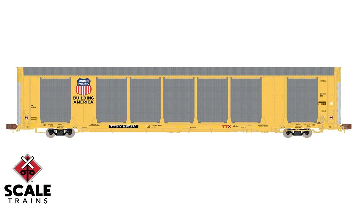 ScaleTrains 33769 Rivet N Scale Gunderson Multi-Max Autorack UP TTGX 697372 1 ScaleTrains 33769 Rivet N Scale Gunderson Multi-Max Autorack UP TTGX 697372
