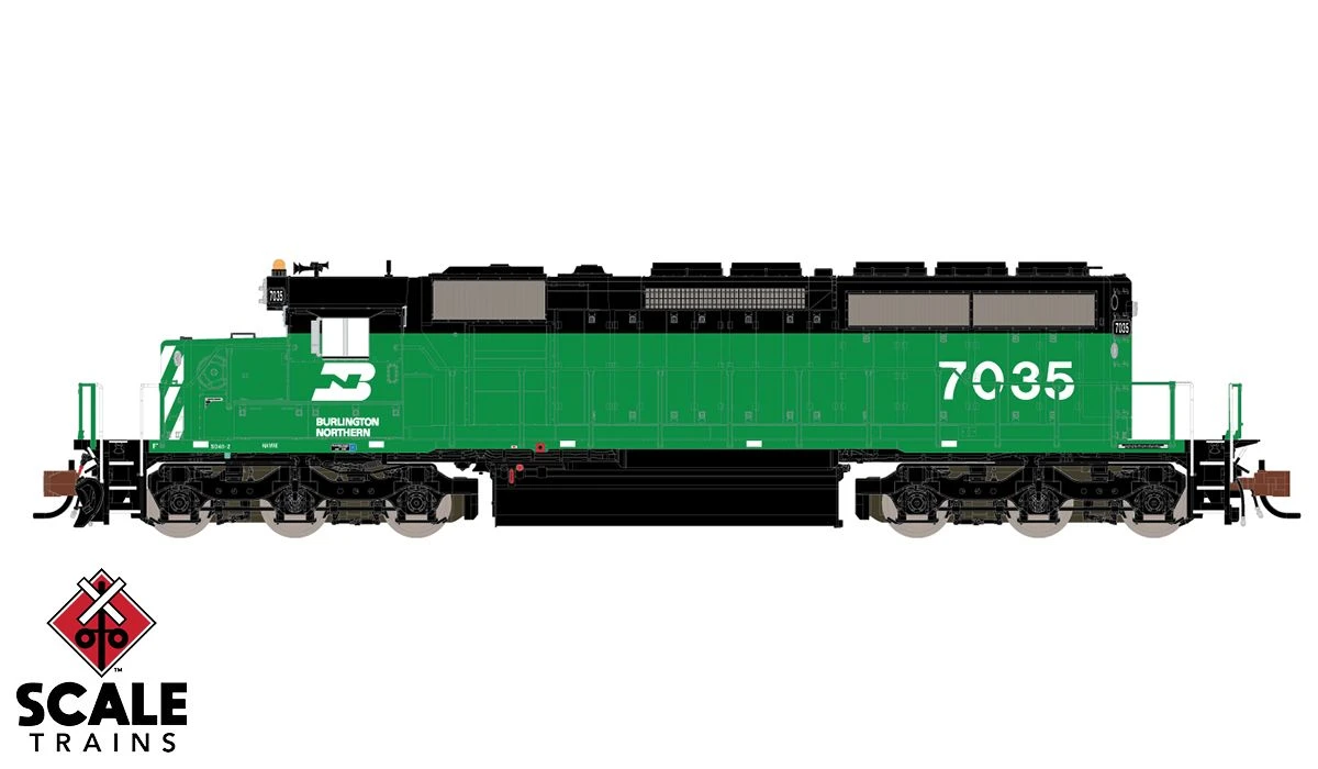 ScaleTrains 33783 Rivet N Scale SD40-2 Burlington Northern BN 7035 DCC LokSound