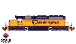 ScaleTrains 33806 Rivet N Scale EMD SD40-2 Chessie System B&O 7617