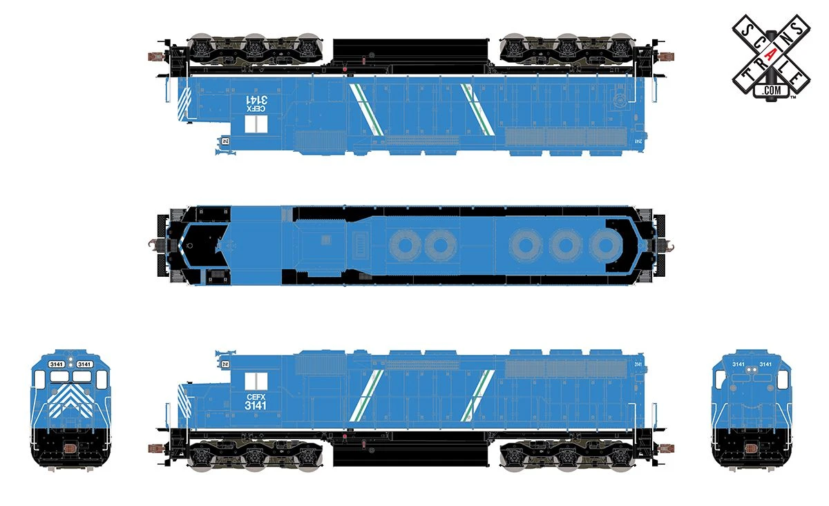 ScaleTrains Operator 11301 HO Scale EMD SD45 Santa Fe CEFX 3146 DCC Sound 2 ScaleTrains Operator 11301 HO Scale EMD SD45 Santa Fe CEFX 3146 DCC Sound - Image 2