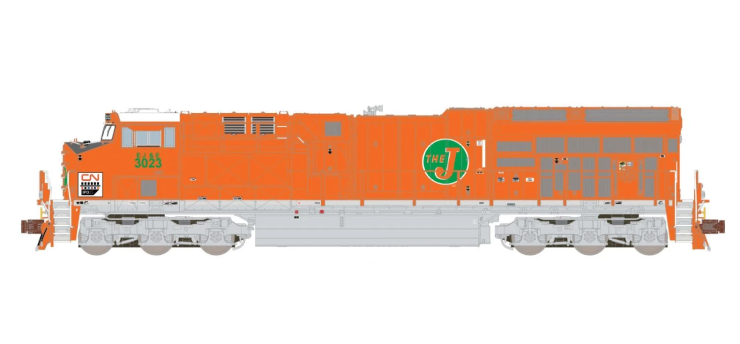 ScaleTrains Rivet 33638 N Scale GE ET44 Tier 4 Diesel "EJ&E Heritage" CN 3023 DCC & Sound 3 ScaleTrains Rivet 33638 N Scale GE ET44 Tier 4 Diesel "EJ&E Heritage" CN 3023 DCC & Sound - Image 3