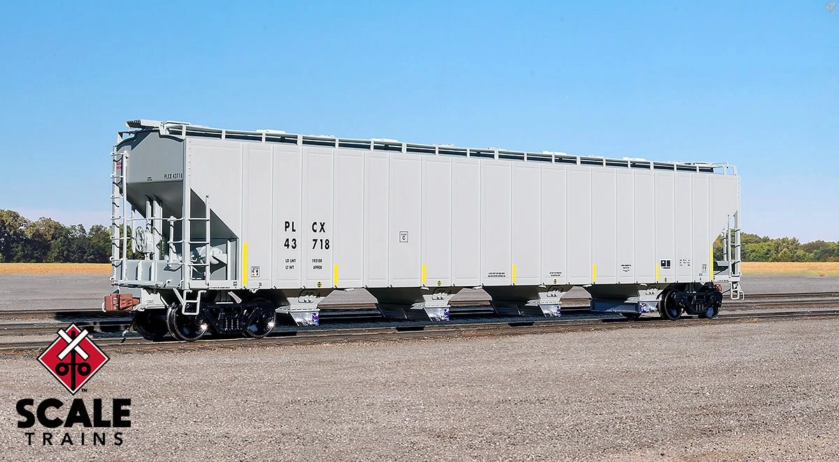 ScaleTrains Rivet 33689 HO Scale PS-2 5820 Covered Hopper Pullman Leasing PLCX 43930 1 ScaleTrains Rivet 33689 HO Scale PS-2 5820 Covered Hopper Pullman Leasing PLCX 43930