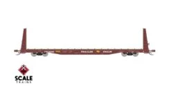 ScaleTrains Rivet 38375 HO Scale BSC F68AH Bulkhead Flatcar "Oxide" TTPX 80057