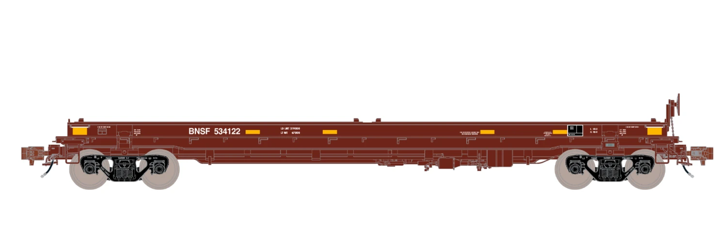ScaleTrains Rivet 38404 HO Scale Thrall 48' Coil Steel Car BNSF "Wedge" 534122 2 ScaleTrains Rivet 38404 HO Scale Thrall 48' Coil Steel Car BNSF "Wedge" 534122 - Image 2