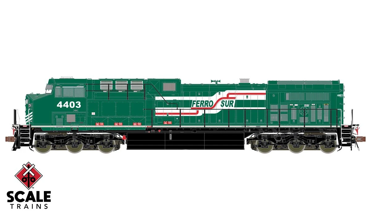 ScaleTrains Rivet 38466 HO Scale GE AC4400CW Diesel Ferrosur 4403 1 ScaleTrains Rivet 38466 HO Scale GE AC4400CW Diesel Ferrosur 4403