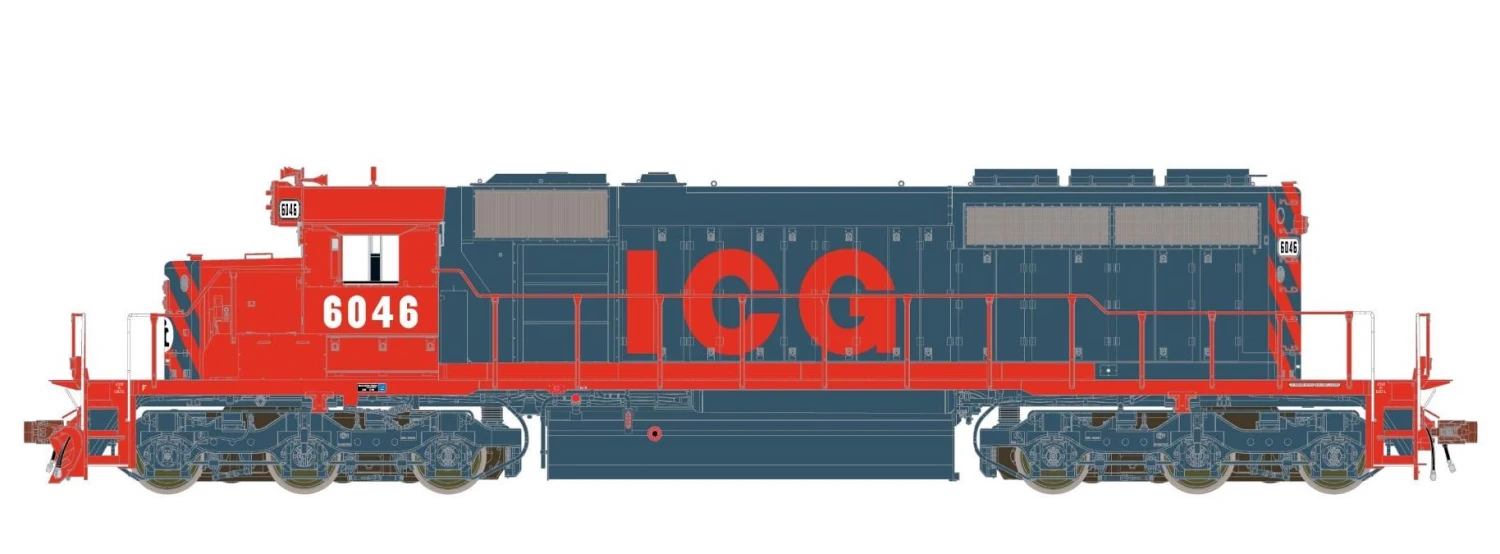 ScaleTrains Rivet 38809 HO Scale EMD SD40-2 Illinois Central Gulf ICG 6043 - DCC & Sound 1 ScaleTrains Rivet 38809 HO Scale EMD SD40-2 Illinois Central Gulf ICG 6043 - DCC & Sound