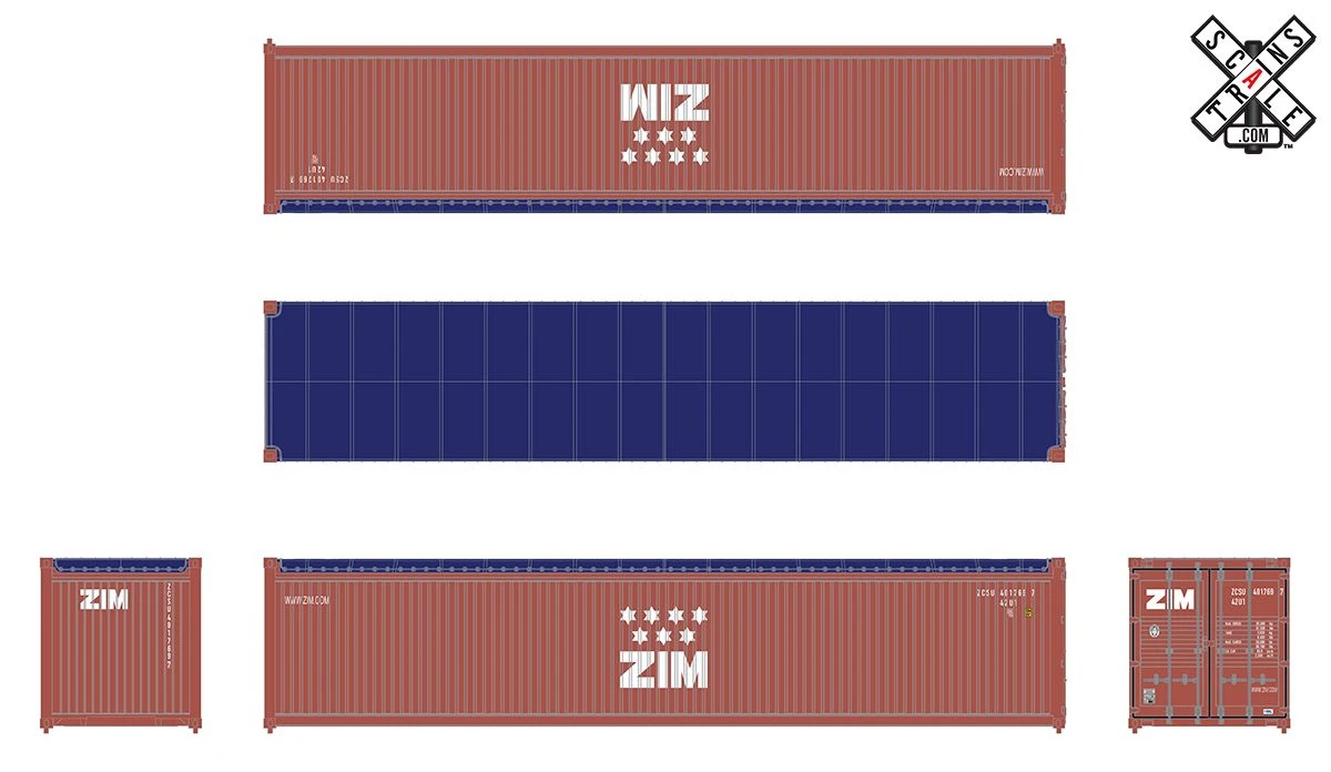 ScaleTrains Operator 11069 HO Scale 40' CIMC Tarp Top Container Zim 401769 2 ScaleTrains Operator 11069 HO Scale 40' CIMC Tarp Top Container Zim 401769 - Image 2
