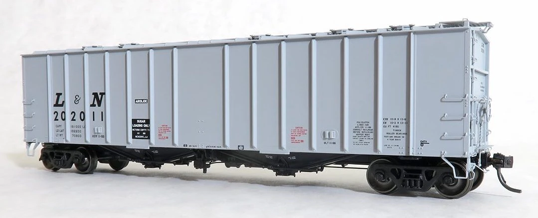 Tangent Scale Models 16052-03 HO Scale 4180 Airslide Hopper Louisville & Nashville L&N 202007 1 Tangent Scale Models 16052-03 HO Scale 4180 Airslide Hopper Louisville & Nashville L&N 202007
